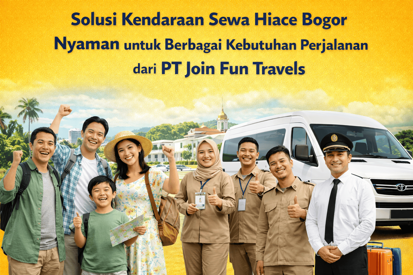 sewa hiace Bogor PT Join Fun Travels